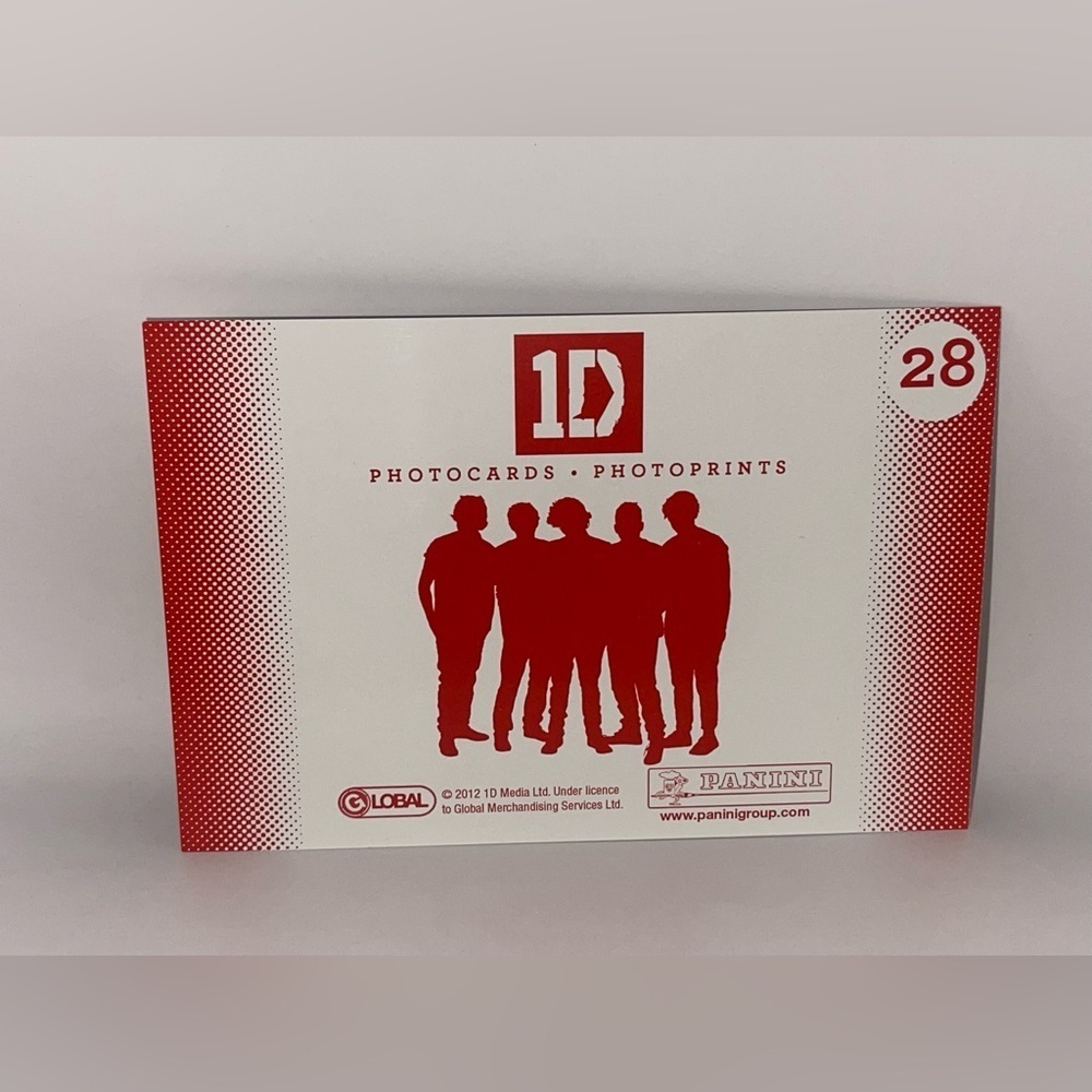 1D One Direction collectible Photocard•Photoprint Iconic Group Pic #28 - Picture 2 of 2